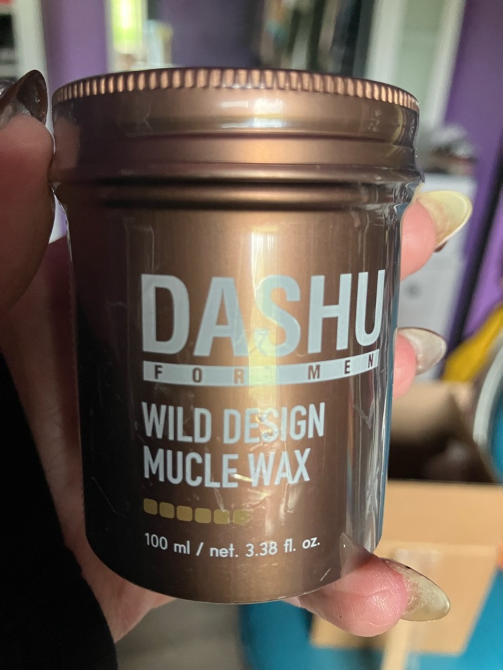 Ash Wild Design Mucle Wax — Brown Styling Wax for Men